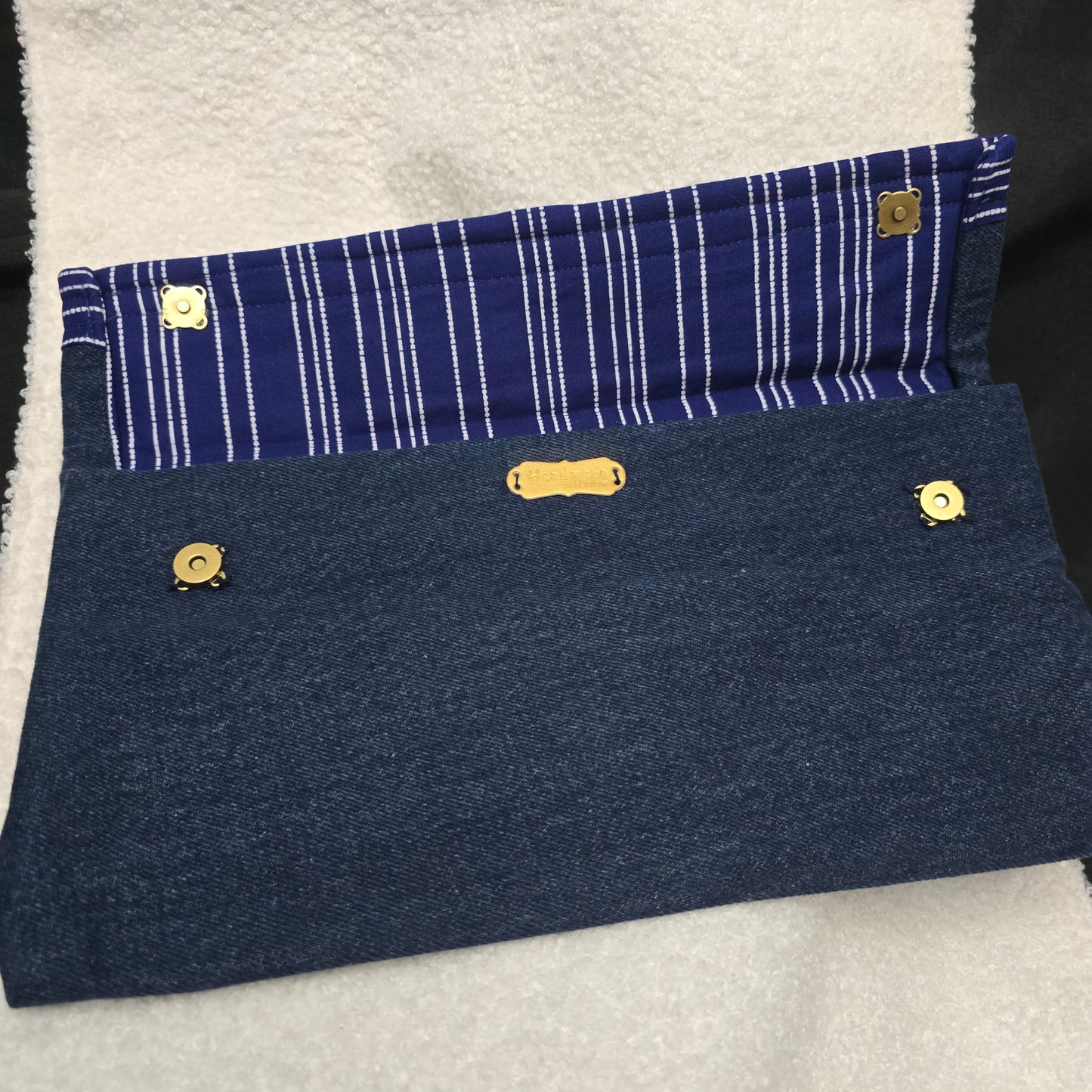 Denim Clutch (Blue lining)