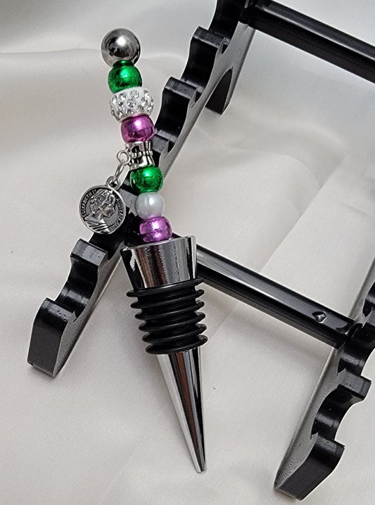 Beaded Wine Stopper (F)