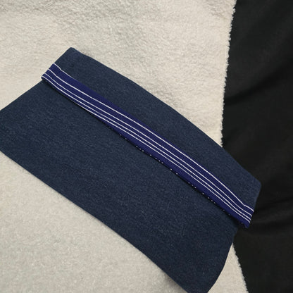 Denim Clutch (Blue lining)
