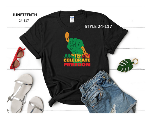 JUNETEENTH T-SHIRT (STYLE 24-117)