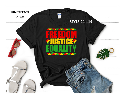 JUNETEENTH T-SHIRT (STYLE 24-119)