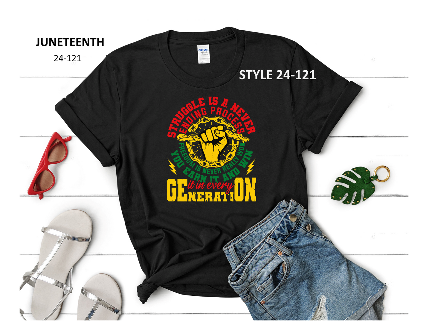 JUNETEENTH T-SHIRT (STYLE 24-121)